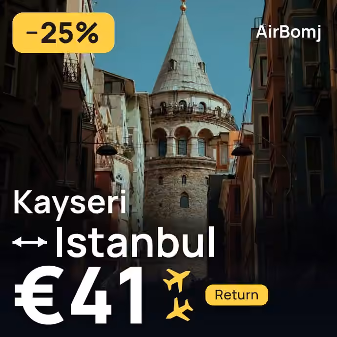 Kayseri → Istanbul for €41