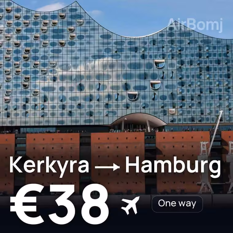 Kerkyra → Hamburg for €38