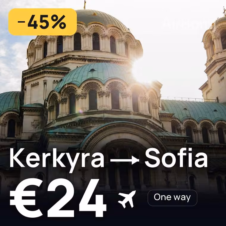 Kerkyra → Sofia for €24