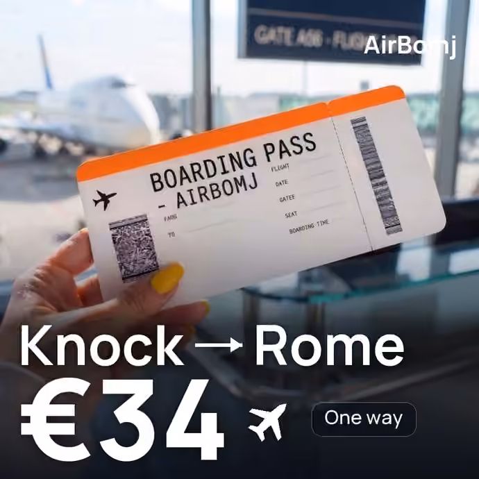 Knock → Rome for €34