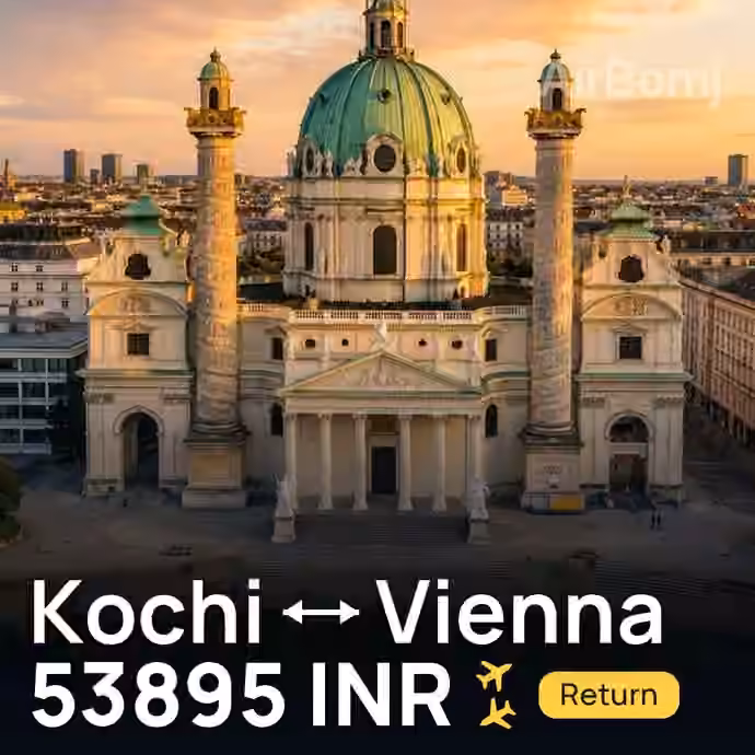 Kochi → Vienna for 53895 INR