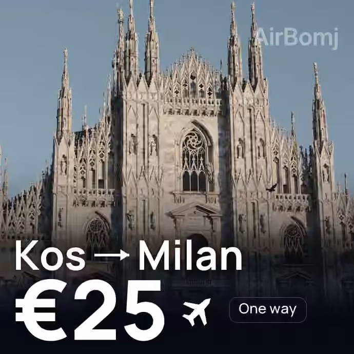 Kos → Milan for €25