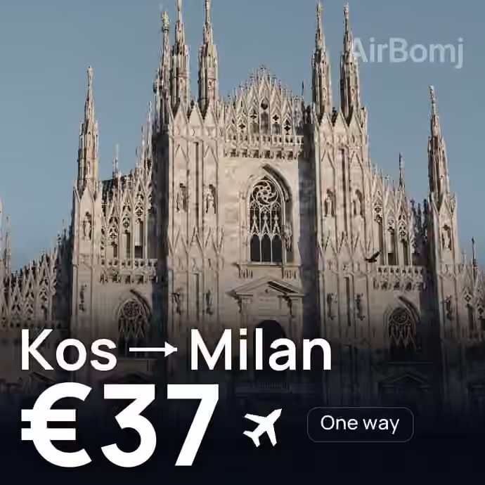 Kos → Milan for €37