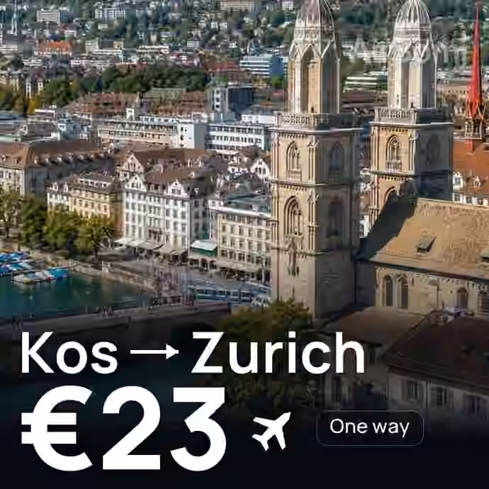Kos → Zurich for €23