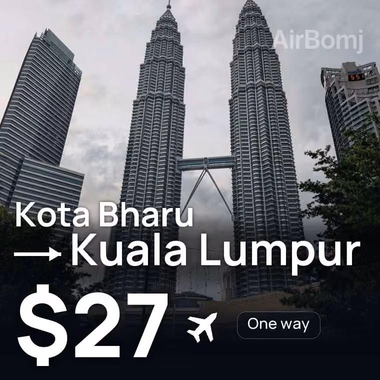 Kota Bharu → Kuala Lumpur for $27