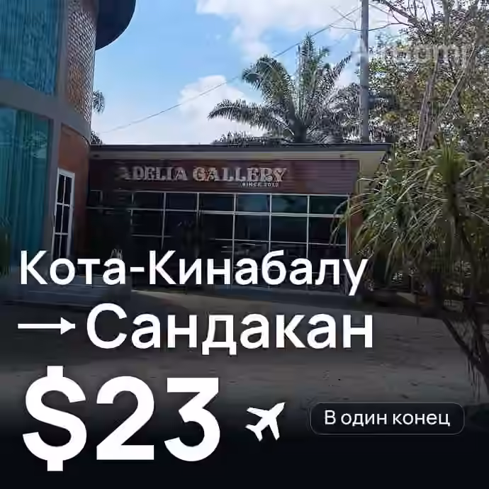 Кота-Кинабалу → Сандакан за $23