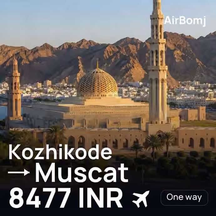 Kozhikode → Muscat for 8477 INR