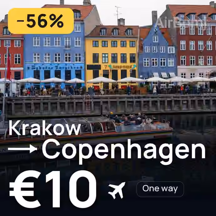 Krakow → Copenhagen for €10