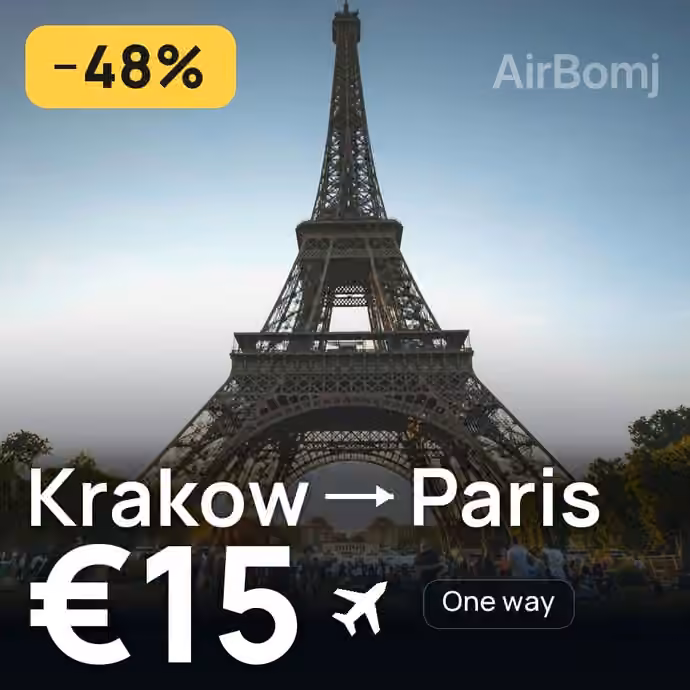 Krakow → Paris for €15