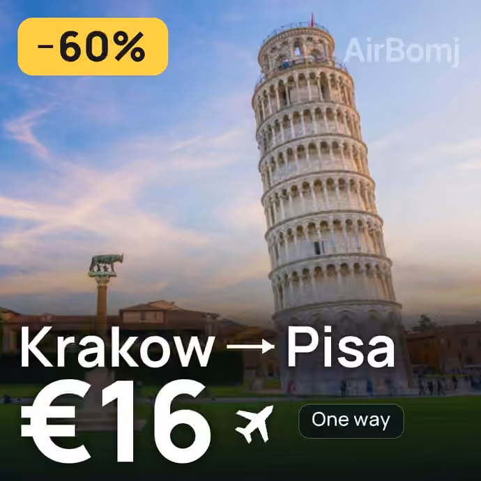 Krakow → Pisa for €16