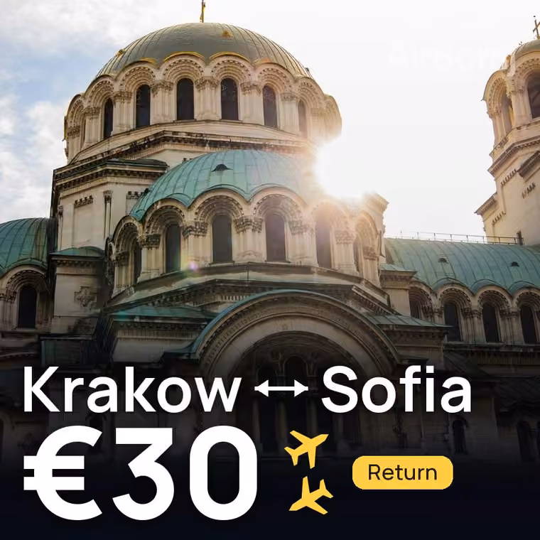 Krakow → Sofia for €30