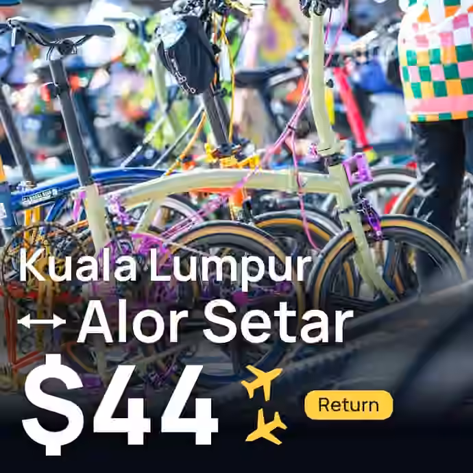 Kuala Lumpur → Alor Setar for $44