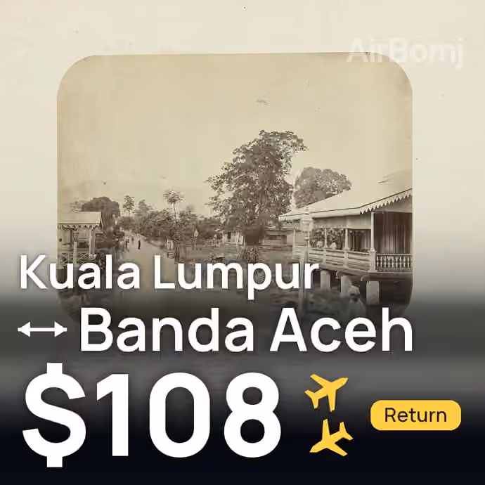 Kuala Lumpur → Banda Aceh for $108