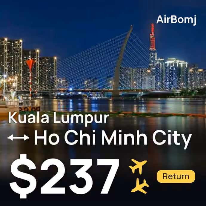 Kuala Lumpur → Ho Chi Minh City for €208