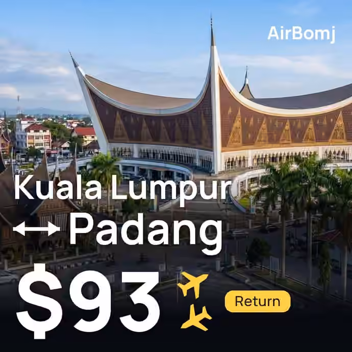 Kuala Lumpur → Padang for $93