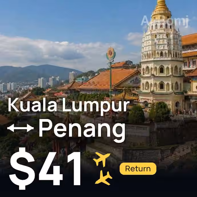 Kuala Lumpur → Penang for $41