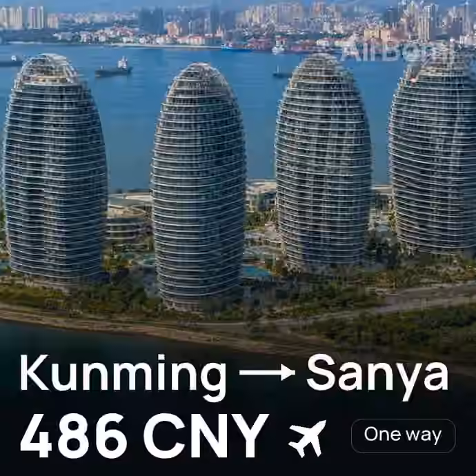 Kunming → Sanya for 486 CNY