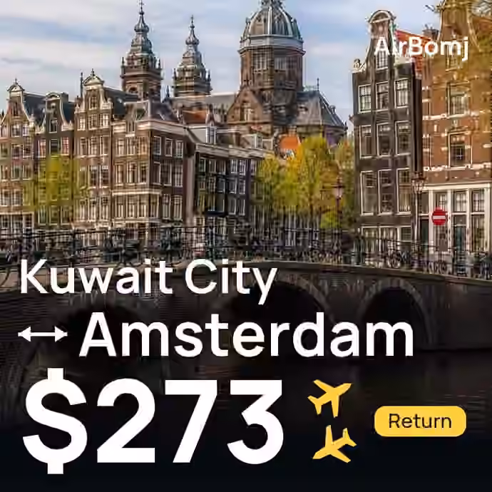 Kuwait City → Amsterdam for $273