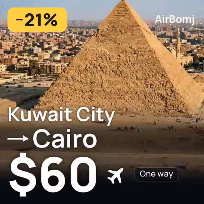 Kuwait City → Cairo for $60