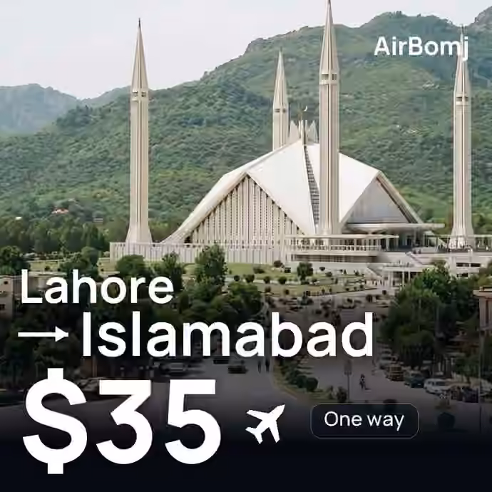 Lahore → Islamabad for $35