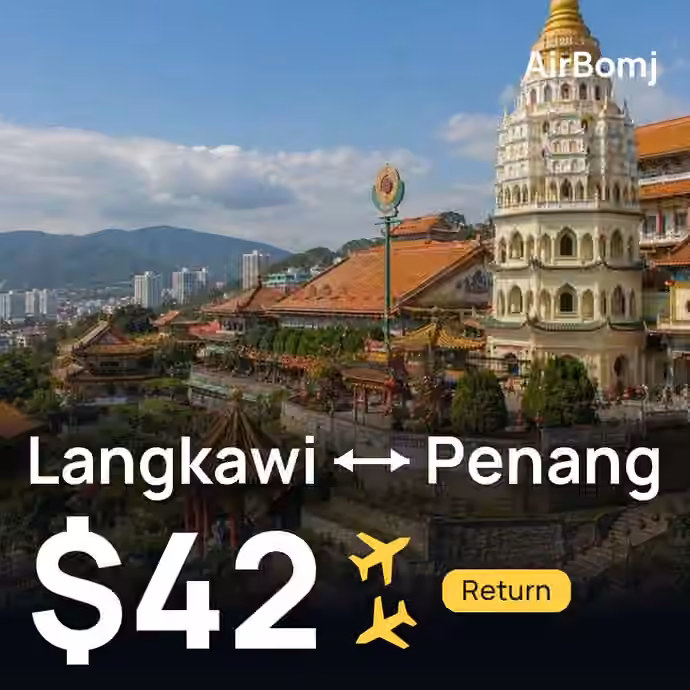Langkawi → Penang for $42