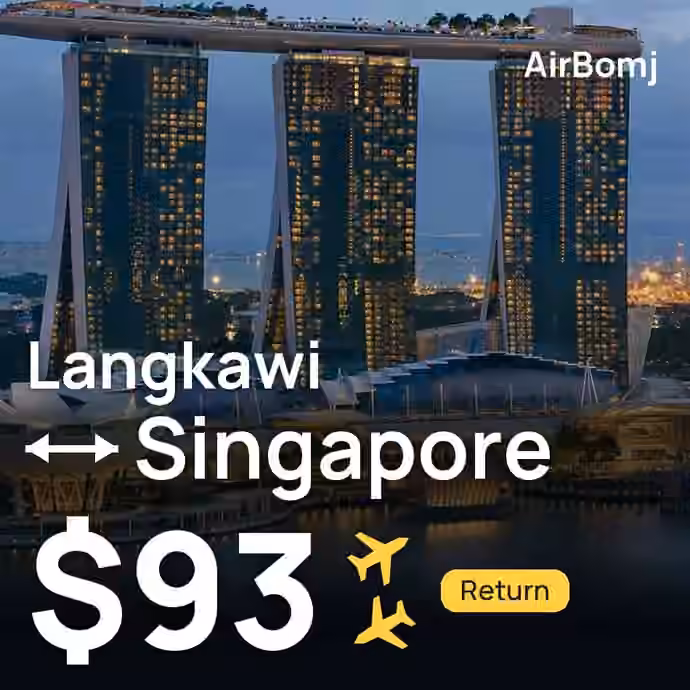 Langkawi → Singapore for $93