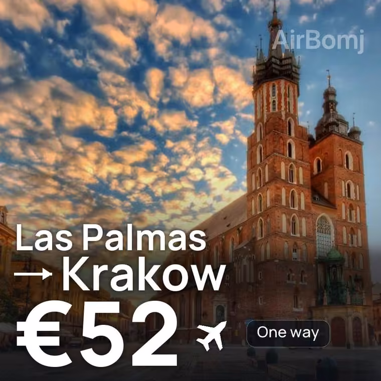 Las Palmas → Krakow for €52