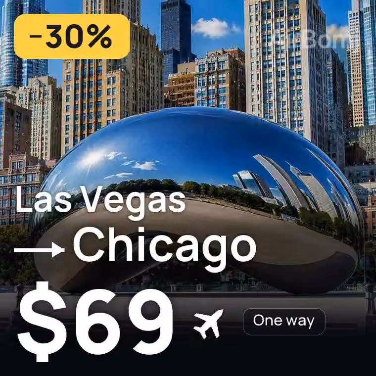 Las Vegas → Chicago for $69