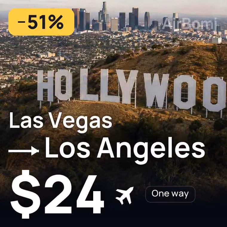 Las Vegas → Los Angeles for $24