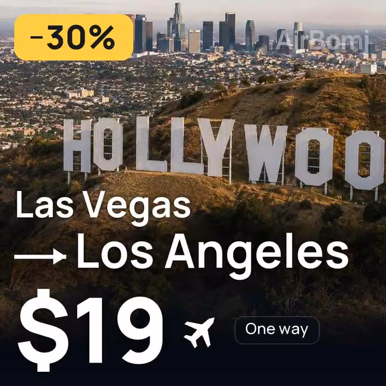 Las Vegas → Los Angeles for $19
