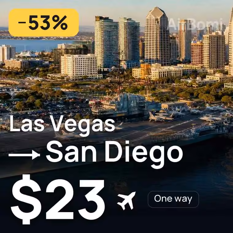 Las Vegas → San Diego for $23