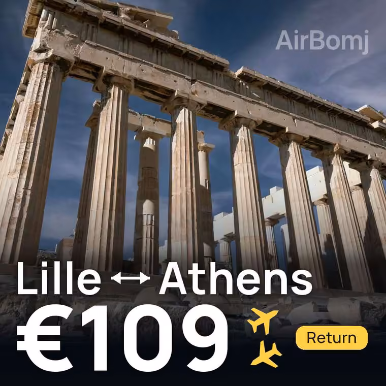 Lille → Athens for €109