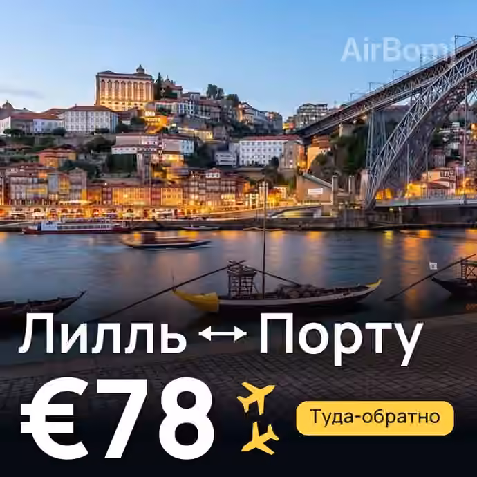 Лилль → Порту за €78