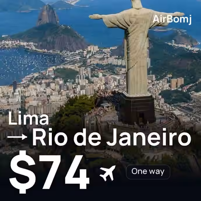 Lima → Rio de Janeiro for $74