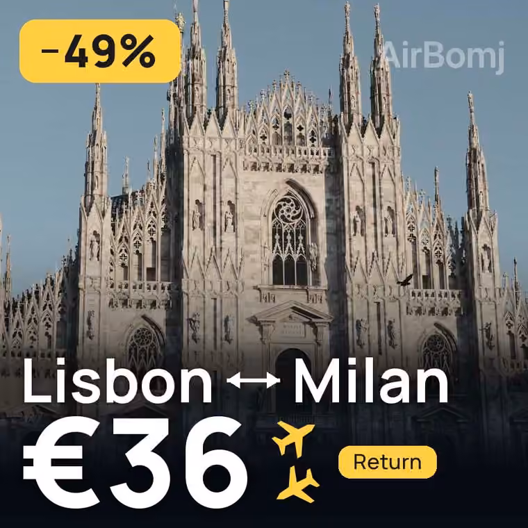 Lisbon → Milan for €36