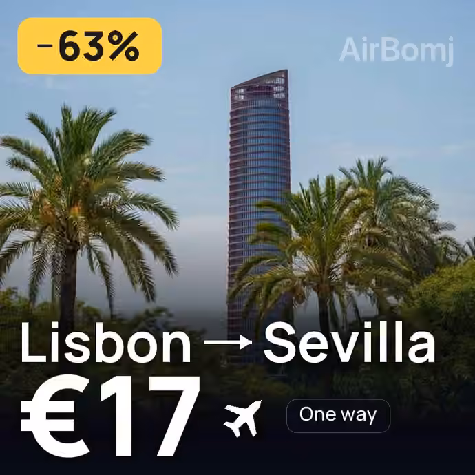 Lisbon → Sevilla for €17
