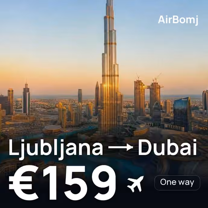 Ljubljana → Dubai for €159