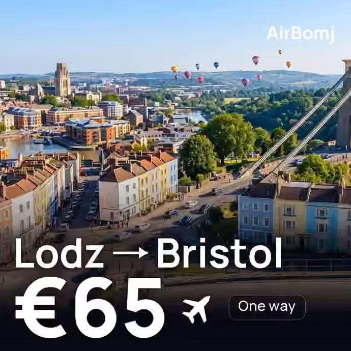 Lodz → Bristol for €65