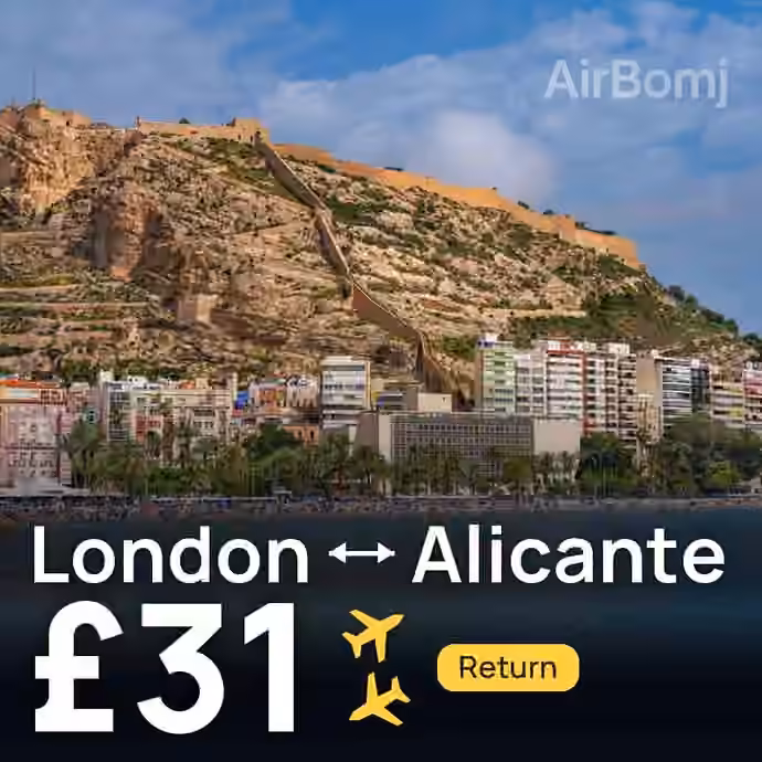 London → Alicante for £31