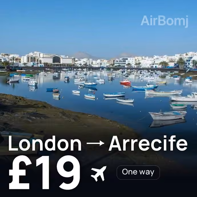 London → Arrecife for £19