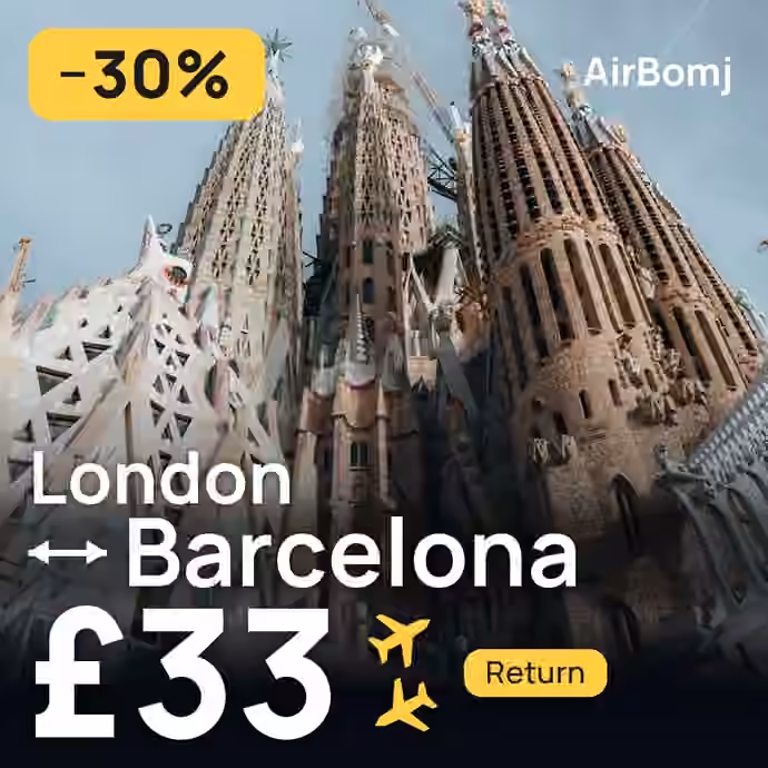 London → Barcelona for £33