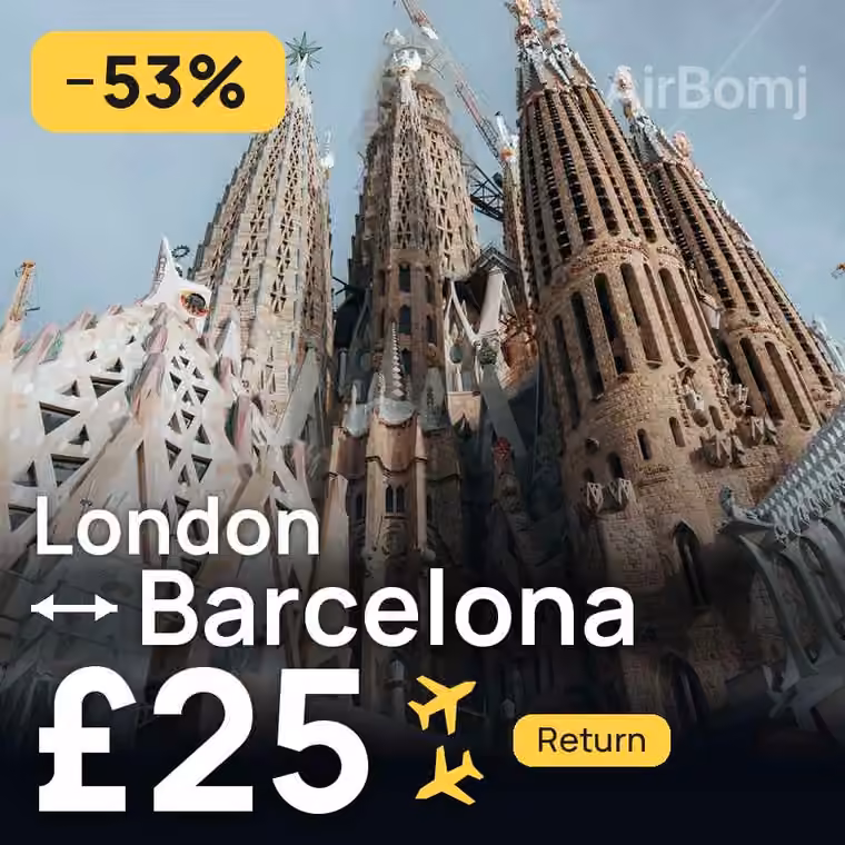 London → Barcelona for £25