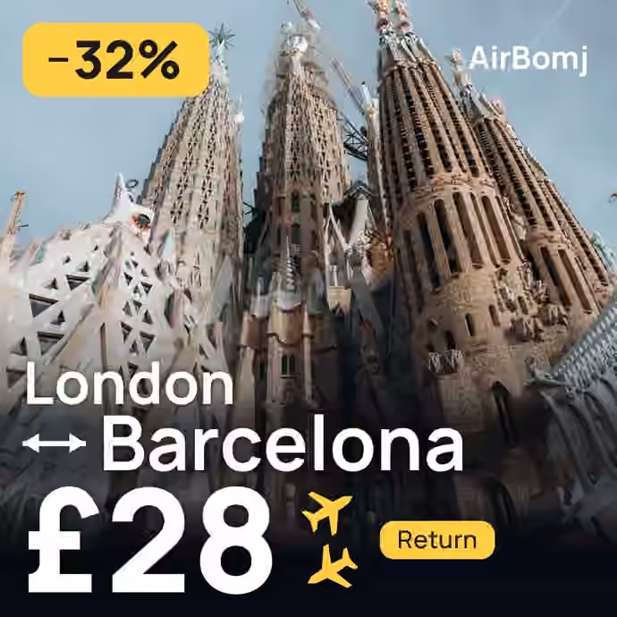 London → Barcelona for £28