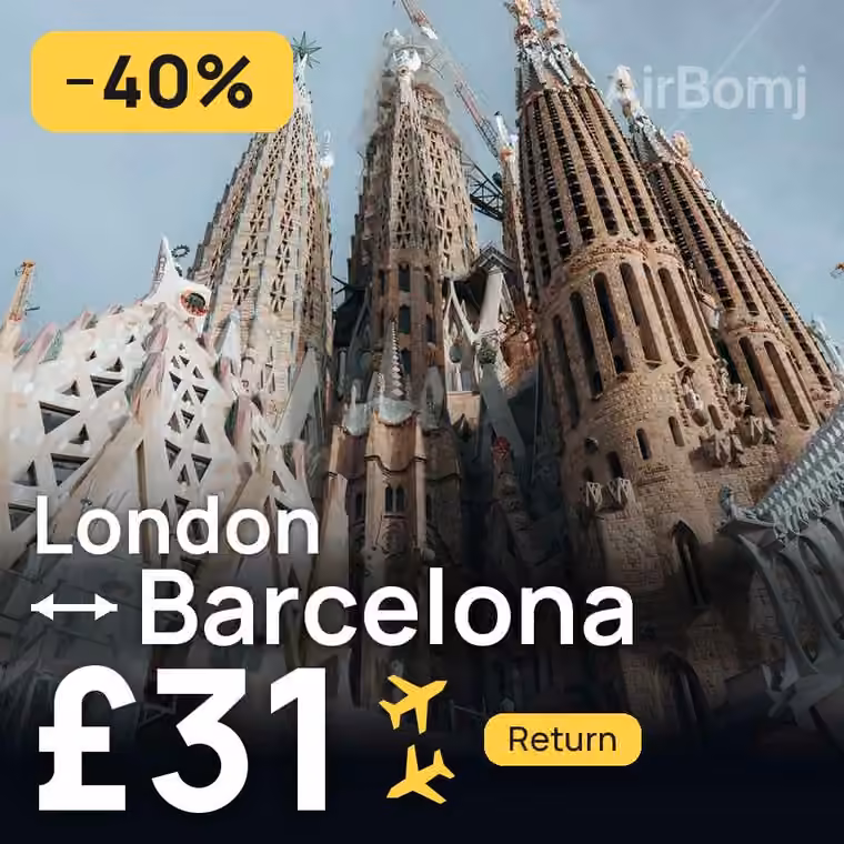 London → Barcelona for £31