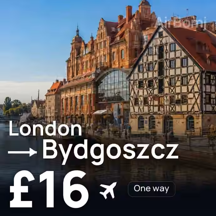 London → Bydgoszcz for £16