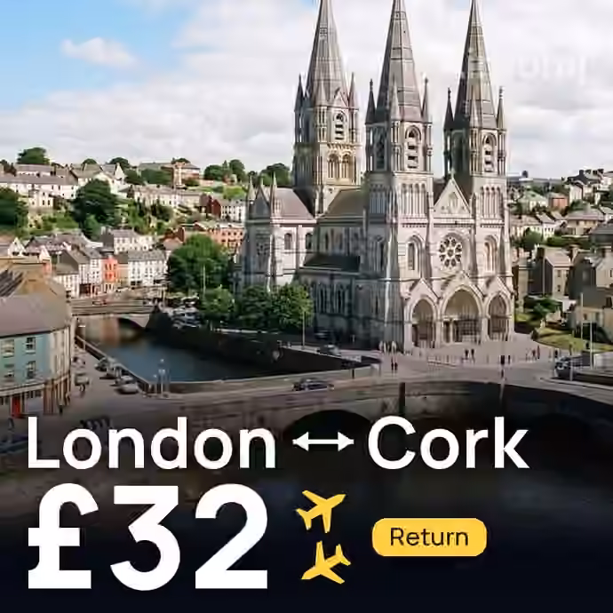 London → Cork for £32