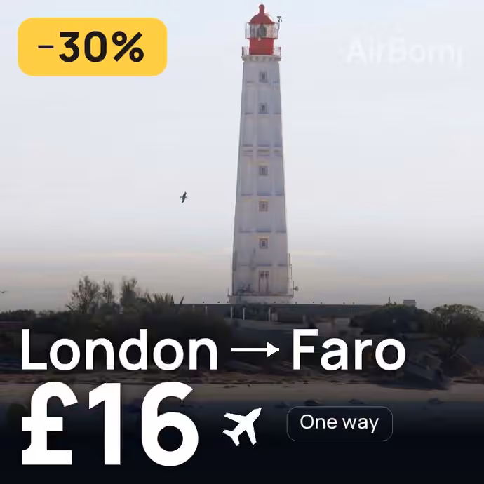 London → Faro for £16