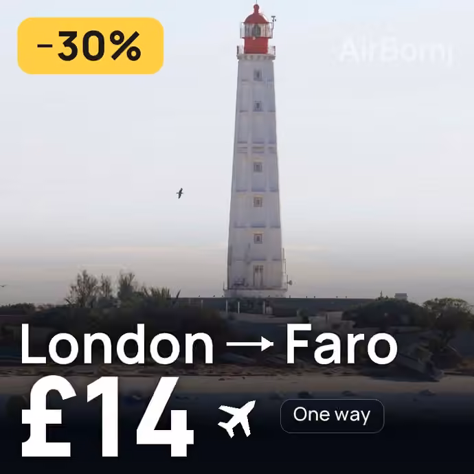London → Faro for £14