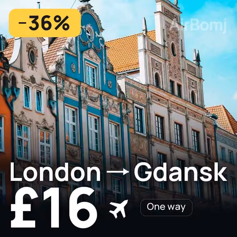 London → Gdansk for £16
