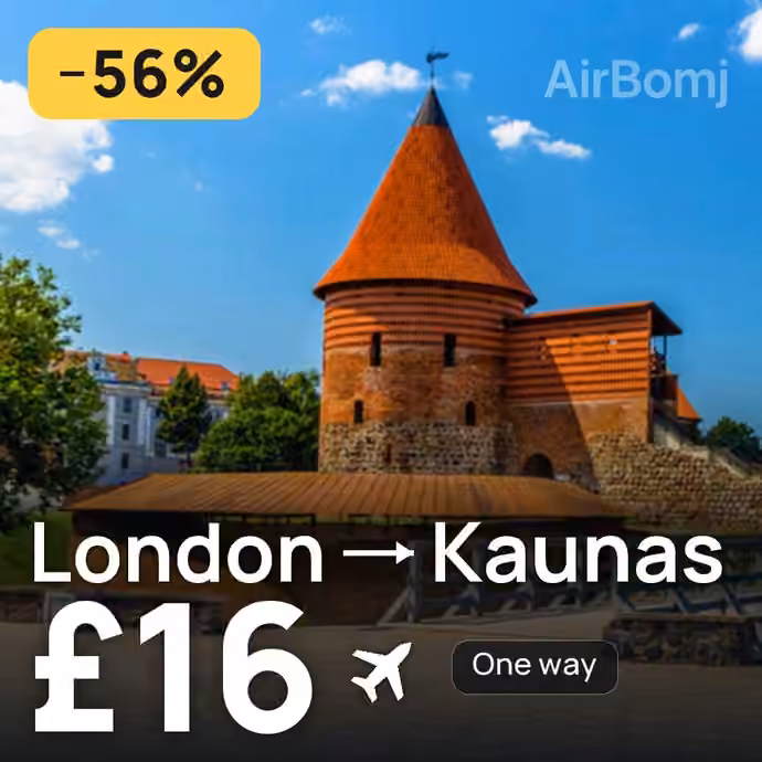 London → Kaunas for £16